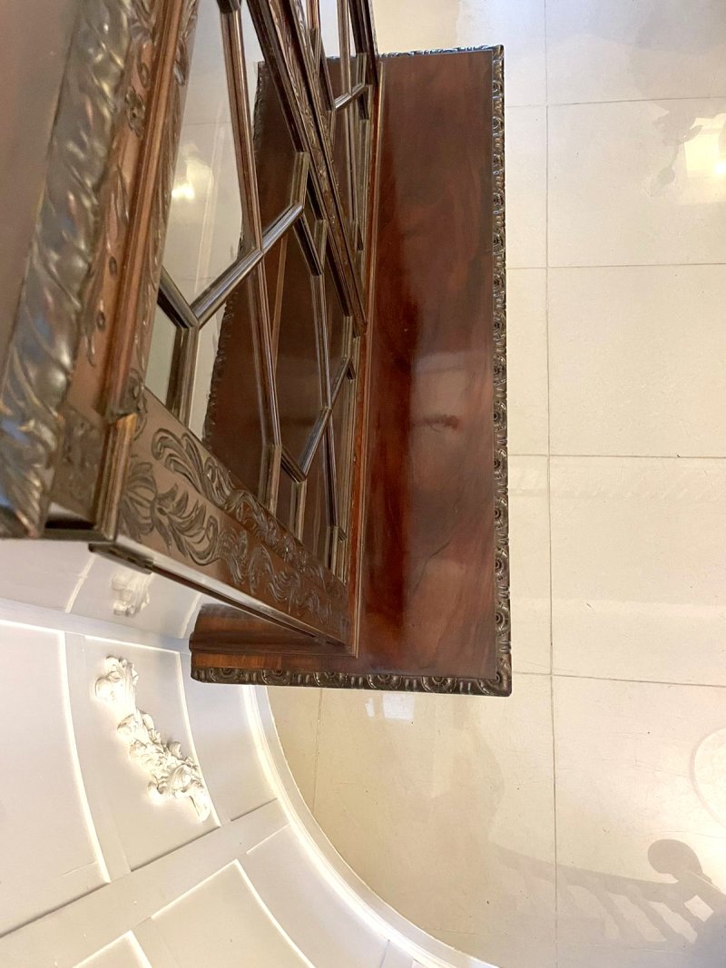 Antique Victorian Quality Carved Mahogany Display Cabinet by James Winter & Sons, London - Image 14